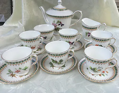 Buy Duchess Berry Colection England Bone China Tea Set Cream + Sugar Bowl 6 Cups* • 240.73£