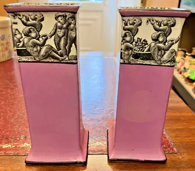 Buy A Pair Of Arcadian Ware Vases. • 22£