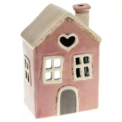 Buy Village Pottery Ceramic Pink House Candle & Tea Light Holder Gift Idea • 14.99£