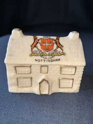 Buy Antique Crested China Cottage. Nottingham. British Manufacture. • 6.50£