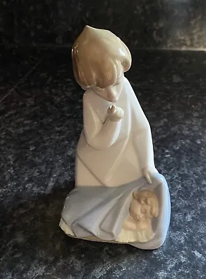 Buy Lladro Figurine Angel With Child 4635 Glazed • 15£