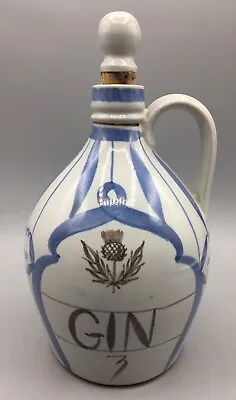 Buy Vintage Buchan  Stoneware Decanter For Gin • 30£