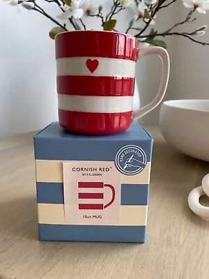 Buy 1 X 280ml / 10oz Mug Cornishware Red , Ceramic With Mini Love Heart New In Box • 20£
