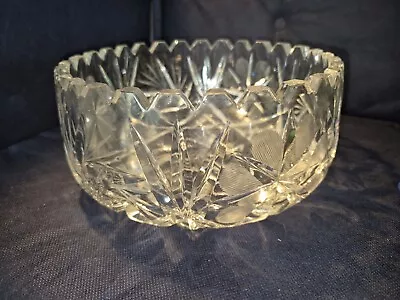 Buy Cut Lead Crystal Glass Fruit Bowl 8  • 4£