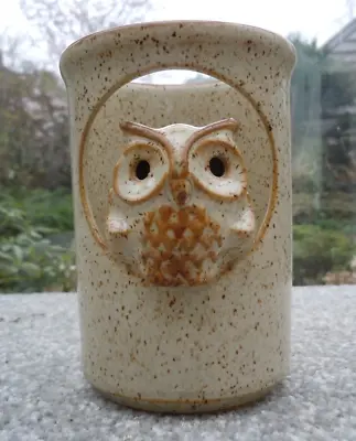 Buy Ceramic Studio Pottery Owl Candle Holder • 12.50£