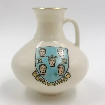 Buy Wh Goss Crested China Roman Segontium Jug Found At Carnarvon - Arms Of Reading • 10£