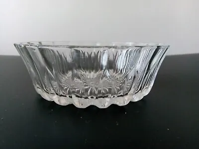 Buy Vintage Clear Cut Glass Small Bowl Diameter-4.2inch • 12£