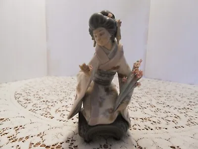 Buy Vintage Lladro  Kiyoko  Geisha Girl  Porcelain Figurine # 1450 • 75.93£
