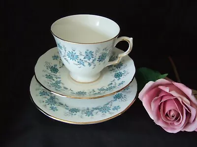 Buy Vintage Colclough Bone China BRAGANZA  Design Trio Tea Cup Saucer Plate # • 4.99£
