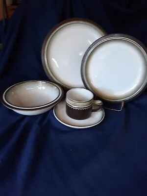Buy Denby/Langley Stoneware,   RONDO,  Dinner PLate,  Salad,  Cereal ,  & Cup Saucer • 19.89£