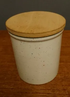 Buy Arthur Wood Vtg Confetti Storage Jar Pot Ceramic England White Speckled  • 5.99£