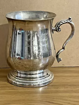 Buy Engraved Silver Plated Pint Tankard Quality Customised Cup 1976 Vintage 13 Cm H • 16.09£