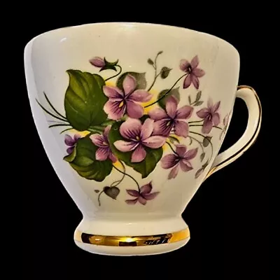 Buy Royal Sutherland Tea Cup Purple Flowers Fine Bone China Staffordshire England 3  • 14.47£