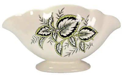Buy Maling Ware Pottery 'Mantlepiece Vase' Green Coleus Pattern 6 X 11 1/2 X 4 1/4   • 9.50£