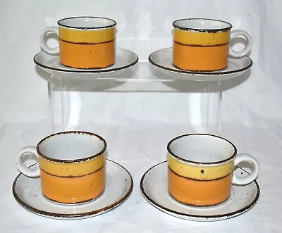 Buy Set Of 4 Vintage Midwinter Stonehenge Sun Tea / Coffee Cups And Saucers • 46£
