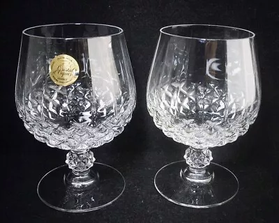 Buy 2 X Cristal D'Arques Durand Valencay Crystal Balloon Brandy Glasses 5 H • 12.99£