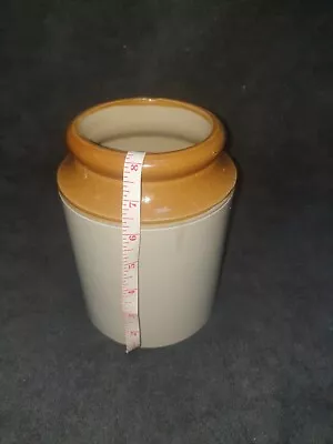 Buy Vintage Salt Glazed Stoneware Storage/Utensil Jar/Pot Kitchen Farmhouse 8  Tall • 4.99£
