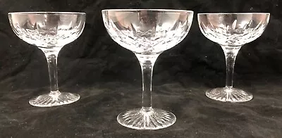 Buy Stuart Crystal GLENCOE 3 X Champagne Bowls Glasses 12.3cm Etched • 44.99£