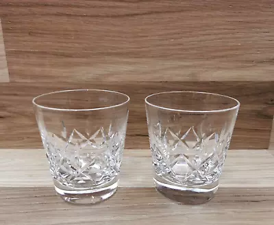 Buy 2 X Vintage Stuart Crystal Carlingford  Crystal Glass Whiskey Tumblers • 19.99£