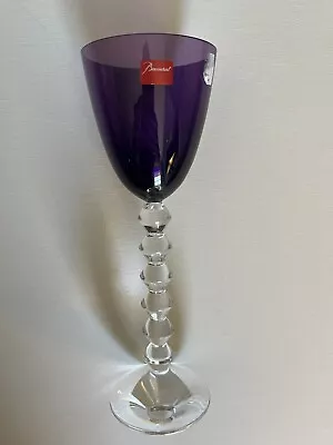 Buy Baccarat Vega Amethyst Rhine Wine Glass New • 422.72£
