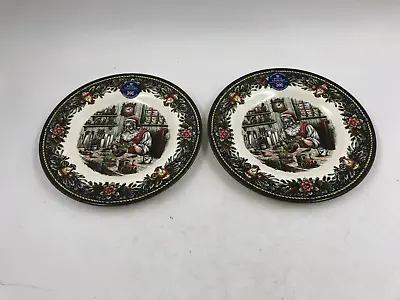 Buy Royal Stafford Ceramic 8.5in Workshop Santa Plate Set DD01B41002 • 25.92£