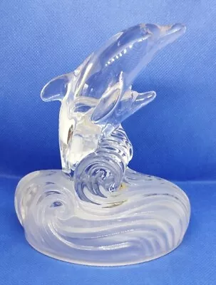 Buy Glass Ornament Figurine Dolphin And Calf RCR 24% Lead Crystal  • 19£