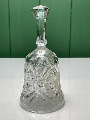 Buy Vintage Art Deco Style Crystal Glass Bell With Geometric Patterns Ornament • 6.99£