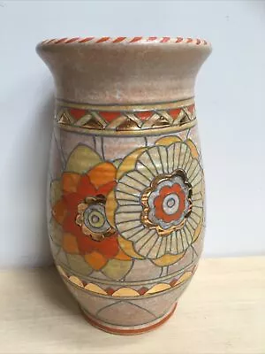 Buy Charlotte Rhead Crown Ducal Rare Vase No 129 Tube Line Ceramic Pottery 1930s • 60£