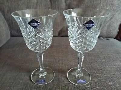 Buy Edinburgh Crystal Lead Crystal Wine Glasses X 2 (Pristine) • 19.99£