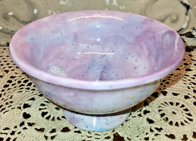 Buy Pastel Pink Blue And Purple Bowl Galaxy Look Hand Painted  Pottery • 12.49£