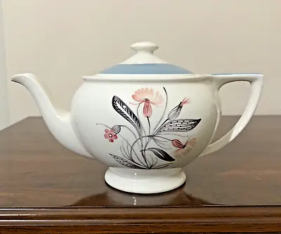 Buy Susie Cooper Teapot Pink Campion 1950s 1 Pint Hand Painted Signed Rex Shape • 50£