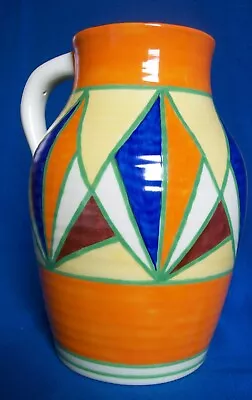 Buy Clarice Cliff Style Lotus Jug Geometric Abstract • 90£