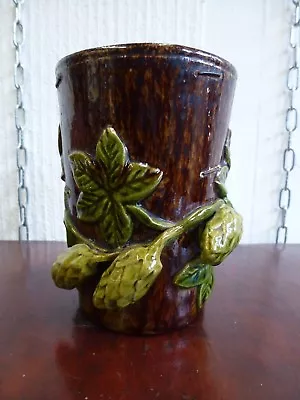 Buy Antique Very Old Rye Treacle Glaze Pottery Ceramic Vessel Cup Hops Style • 78.95£
