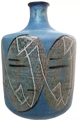 Buy J. L. Shaw Vint Mid-century Geo-abstract, Hand Dec, Glazed Red Clay Ceramic Vase • 256.54£