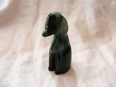 Buy Vintage Miniature Blue Mountain Pottery Dog Drip Glazed Figurine • 30.65£