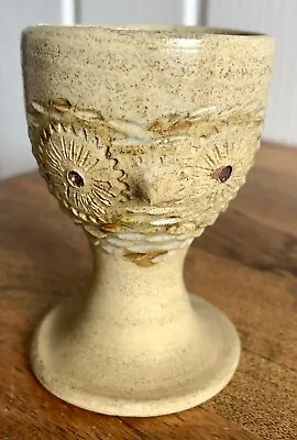 Buy Bryony Wales Welsh Studio Pottery Stoneware Owl Egg Cup Rustic Hand Made Art • 5.75£