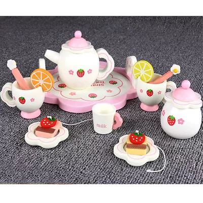 Buy Tea Set Little Girls Wooden Tea Toy Girl Tea Set Tea Set Kids Tea Toy Set • 34.75£