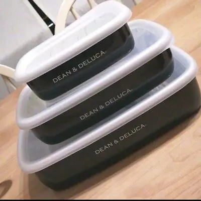 Buy DEAN & DELUCA Enameled Container Charcoal Grey Set Of 3 S,M,L NEW FREE SHIPPING. • 76.62£