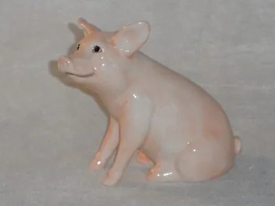 Buy JOHN BESWICK Ceramic Animals PIGLET Sitting 7.5cms High • 9.99£