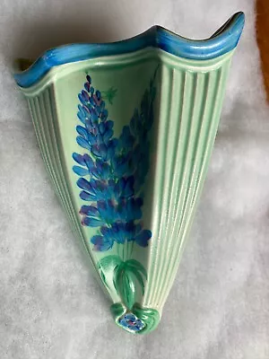 Buy Vintage Art Deco Style Corner Wall Pocket Vase Burleigh Ware • 35£