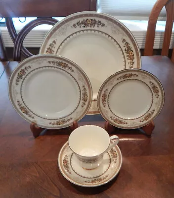 Buy Minton  Roxburgh  Pattern 5 Piece Place Setting (s) Made In England Excellent!! • 16.29£