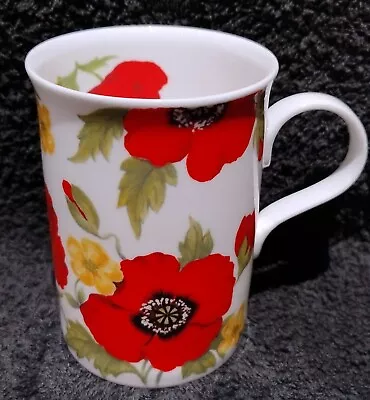 Buy Vintage Roy Kirkham Fine Bone China Mug - Monet Poppies Pattern From 1992 • 5.99£