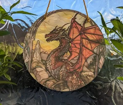 Buy Mythical Dragon Pre-assembled Acrylic Suncatcher Positivity Feng Shui Gifts • 7.99£