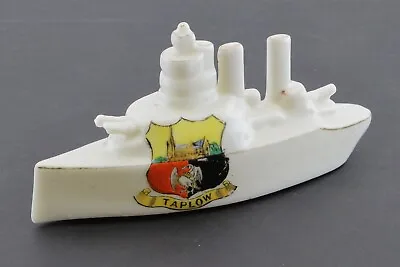 Buy Arcadian China Crested WW1 Model Of A Battleship TAPLOW Crest • 34.99£
