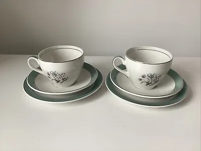 Buy 2 X Trio Sets Midwinter Mayfield Fine China - Tea Cups, Saucers, Side Plates • 10.95£