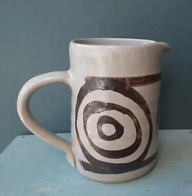Buy Vintage Welsh Studio Pottery Creamer Jug ABATY 1970s 1980s Stoneware Art Brown • 12.99£
