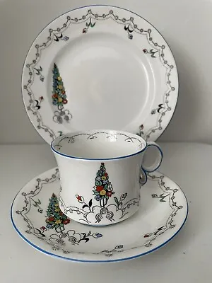 Buy Vintage Carlton Ware Spring Flower 4908 Pattern Tea Cup Saucer & Plate Set • 20£