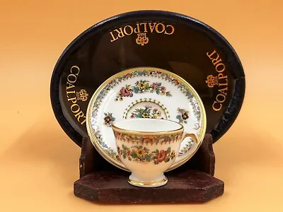 Buy Coalport Ming Rose China Miniature Cabinet Tea Cup & Saucer Duo In Original Box. • 28.50£