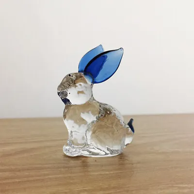 Buy Rabbit Glass Animal Bunny Statue Crystal Figurines Ornament Handmade Ornaments • 5.38£
