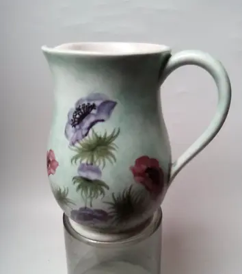 Buy RADFORD England Pottery Hand Painted Jug Vase Anemone Signed JN 15 Cm • 10£